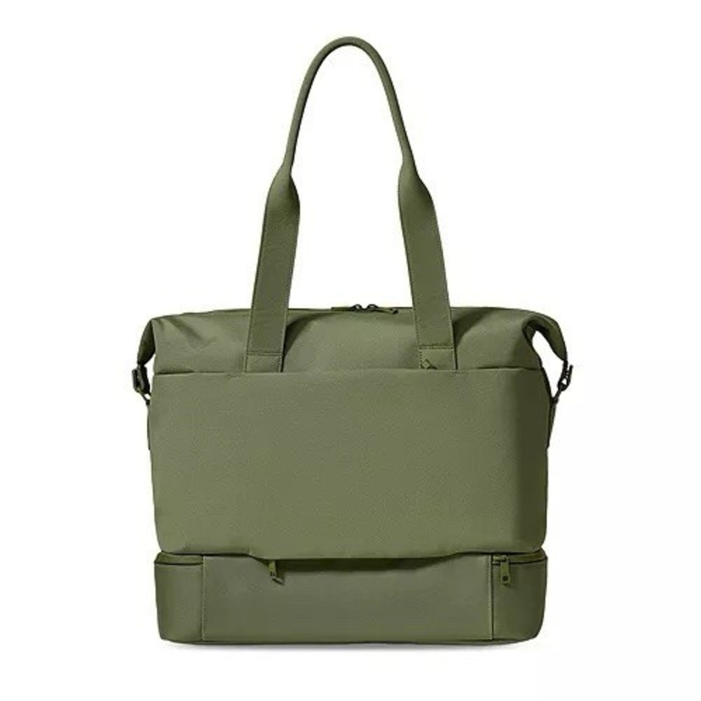 BÉIS The NEW Weekender Bag Olive Green Travel Duffle Shoulder Strap NWOT